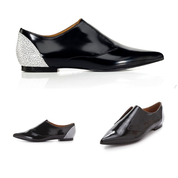 🍎Philip Lim 3.1 Nacy oxford pointed dress flats sz37 - Picture 8 of 8